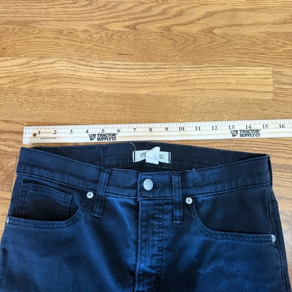 Madewell 9" Mid-Rise‎ Skinny Jeans in ISKO Stay Black size 29 - Picture 4 of 6